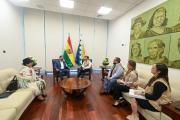 Arce se reúne con las misiones de la OEA y la UE y se compromete a asegurar una transición democrática
