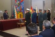 Arce cambia el Alto Mando Militar a dos días de elecciones