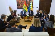 Arce se reúne con la OEA y UE; se compromete a una transición democrática de gobierno