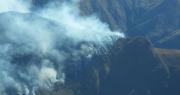 Incendio en el Parque Nacional Carrasco ya arrasó con al menos 350 hectáreas