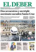 Portadas de los periódicos de Bolivia del viernes 15 de agosto del 2025
