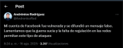 Presidente del Senado denuncia hackeo de su cuenta de Facebook