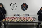 Secuestraron 43 kilos de marihuana y detuvieron a dos personas