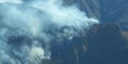 Gobierno envía brigadas en helicóptero al Parque Carrasco para sofocar el incendio