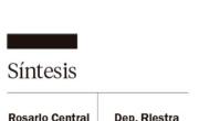 Central tenía el triunfo pero Riestra en el final lo igualó