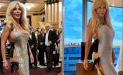 Vestido asesino: Graciela Alfano hizo estallar las redes y la comparan con Joan Collins