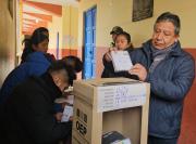 Choquehuanca llama a votar en paz y respetar los resultados
