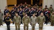 Milei almorzó con los granaderos de Casa Rosada por el 17 de agosto