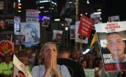 Protesta en Israel por los rehenes en Gaza