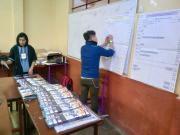Avanza el conteo de votos tras el cierre de mesas de sufragio