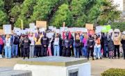 De espaldas a Pullaro: en medio del ajuste, docentes santafesinos le expresaron su malestar al gobernador