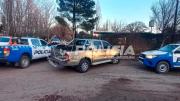 Peligrosa persecución por la ex Ruta 22: entre cuatro patrulleros recuperaron una Hilux robada