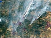 Incendios en España: imágenes satelitales muestran la magnitud de la crisis