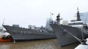 Dos buques militares de Japón visitaron Buenos Aires en una misión de instrucción y amistad