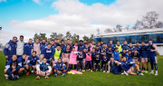 El plantel de Gimnasia vivió una mañana inolvidable junto a Los Lobitos en Estancia Chica