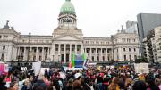 Discapacidad: emotiva reacción de los manifestantes en Congreso tras el rechazo al veto en Diputados