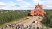 Impresionante traslado en Suecia: movieron una iglesia completa por la ampliación de una mina de hierro