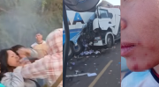 Peleas y accidente en el punto de bloqueo que universitarios instalaron en Boyuibe, en la ruta Santa Cruz
