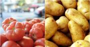 Como un sube y baja, aumentó el precio del tomate y cayó el valor de la papa en la Feria de Capital