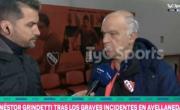 VIDEO.- El presidente de Independiente, Néstor Grindetti: Se tomaron las precauciones lógicas
