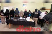 Apresan a 10 miembros del clan Rocha y secuestran más de un kilo y medio de cocaína