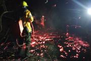 Bomberos de Loreto controlan incendio forestal en Colonia Hipólito Irigoyen