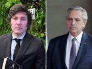Insólito tuit de Alberto Fernández contra Javier y Karina Milei por el audio de presuntas coimas: Los deditos en el tarro