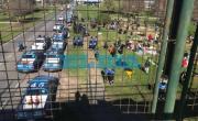 Fuerte operativo policial y tensión por la presencia de manteros en Meridiano V