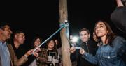 Inauguraron nuevas luminarias LED en el Barrio Justo Castro IV de Caucete