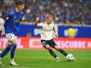 Mastantuono debutó como titular en la goleada del Real Madrid al Oviedo