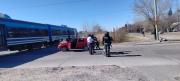 Un auto chocó contra el Tren del Valle y estuvo demorado el servicio Neuquén-Plottier