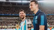 La reacción de Lionel Scaloni después del anuncio de Messi