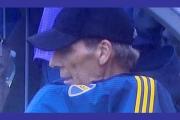 Russo y una postal preocupante en el banco de Boca