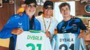 Cruce argentino en Países Bajos: Paulo Dybala visitó a Franco Colapinto en el box de Alpine