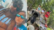 Pareja murió en aparatoso vuelco de todoterreno en un parque, siete de sus 11 hijos resultaron heridos