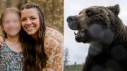 Salió a correr, la atacó un oso pardo y le desfiguró la cara: lucha por su vida
