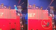 EN VIDEO: Trapecista perdió el equilibrio y cayó desde una altura de 10 metros en pleno acto en un circo de Colombia