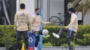 El mal tiempo no paró los entrenamientos de la Selección Argentina