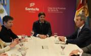 Pablo Domenichini se reunió con el gobernador Pullaro, quien respaldó a los candidatos de Somos Buenos Aires