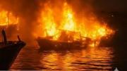 11 embarcaciones fueron incendiadas en Ecuador, lo atribuyen a un grupo criminal