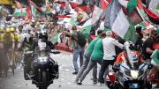 Las protestas por Gaza llegaron a la Vuelta a España