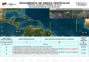 Onda tropical 33 provocará lluvias en gran parte de Venezuela los próximos días