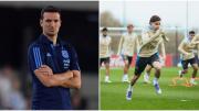 Lionel Scaloni planea variantes en la Selección Argentina y aún mantiene una incógnita