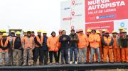 Gustavo Sáenz puso en marcha la obra de la autopista del Valle de Lerma