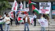 (VIDEO) En Caracas se movilizaron contra el genocidio en Palestina y en apoyo a la Flotilla rumbo a Gaza