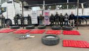 Senda Hachada: golpe al narcotráfico secuestran 417 kilos de cocaína de las ruedas de un camión