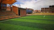 Seis urbanizaciones del Distrito 3 se benefician con una casa cultural, una sede social, plazas y canchas