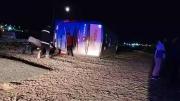 Vuelco de micro en Caleta Olivia: hay heridos