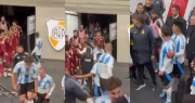 Video: el cruce picante de Messi y Rincón en el entretiempo de Argentina-Venezuela