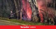 Bomberos sofocaron incendio sobre pastizales